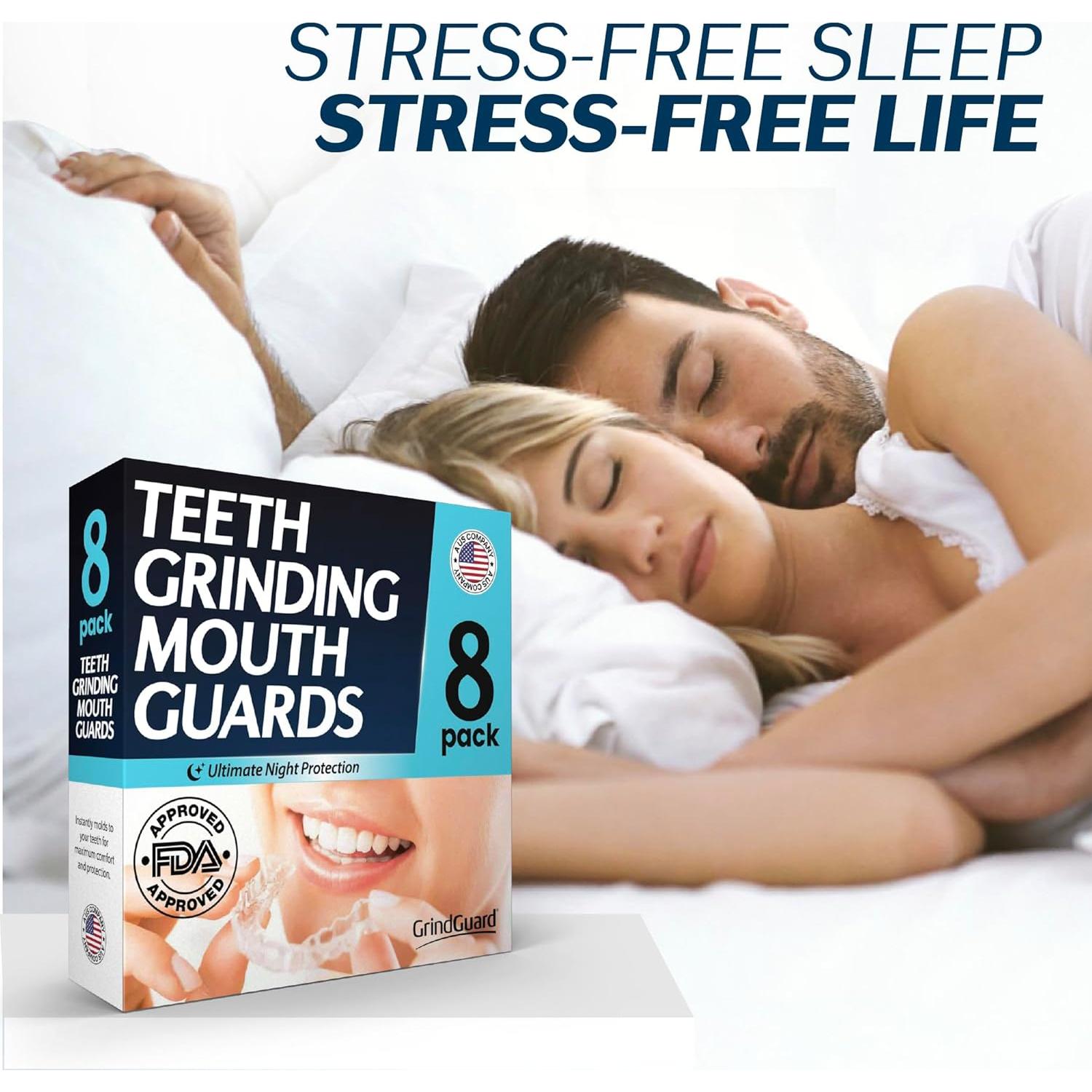Protector Bucal GrindGuard 8 Piezas para Bruxismo y TMJ