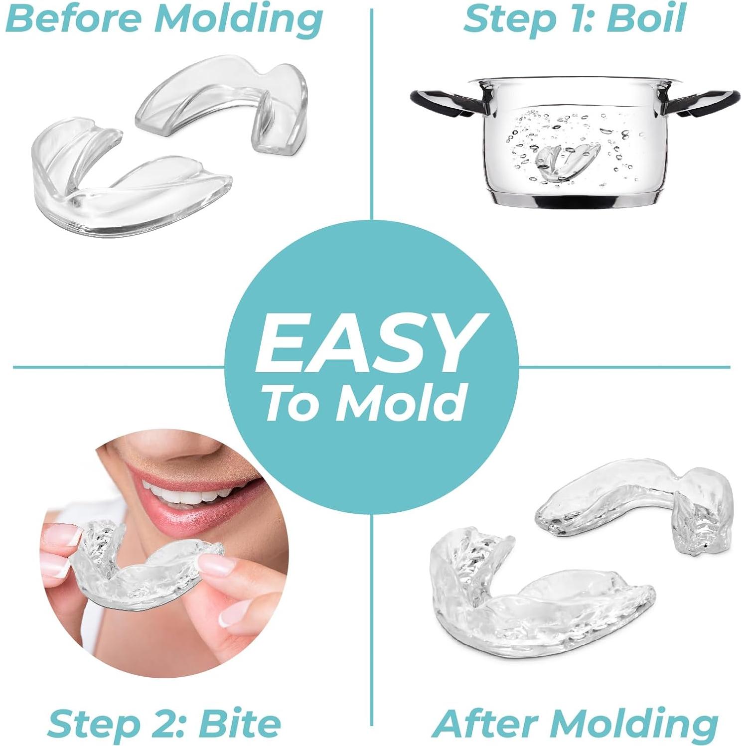 Protector Bucal DentaRight para Bruxismo - 6 Piezas Moldeables