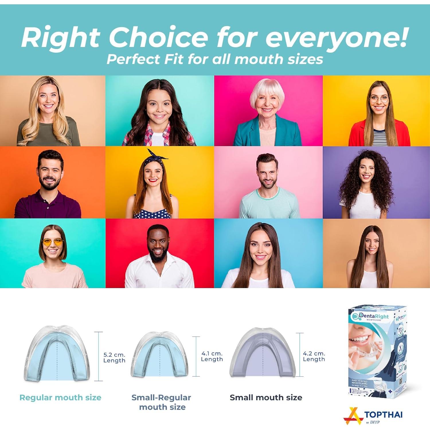 Protector Bucal DentaRight para Bruxismo - 6 Piezas Moldeables