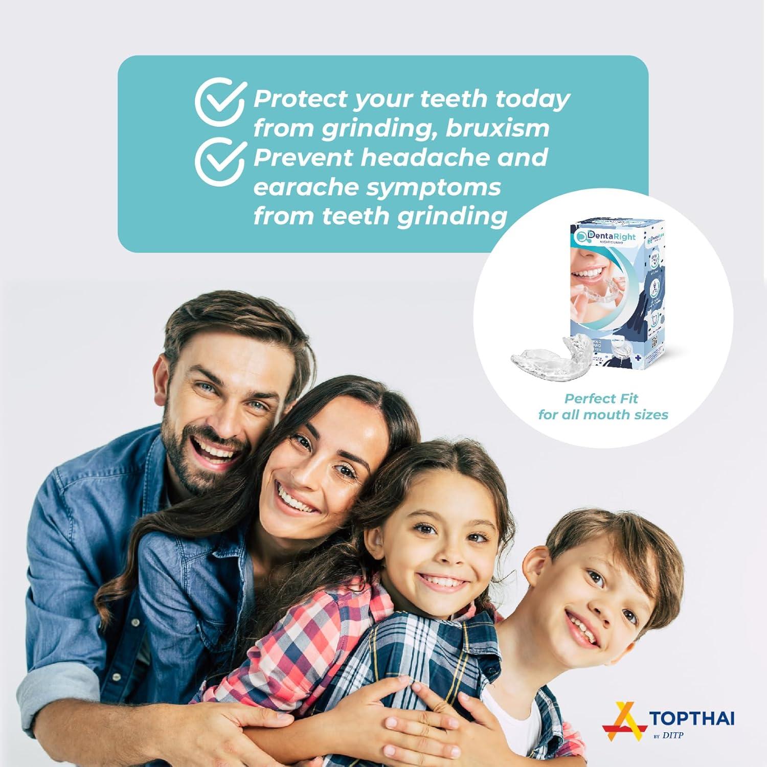 Protector Bucal DentaRight para Bruxismo - 6 Piezas Moldeables