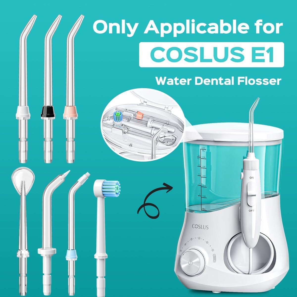 Cabezas de Repuesto COSLUS para Irrigador Dental E1 - 7 Piezas