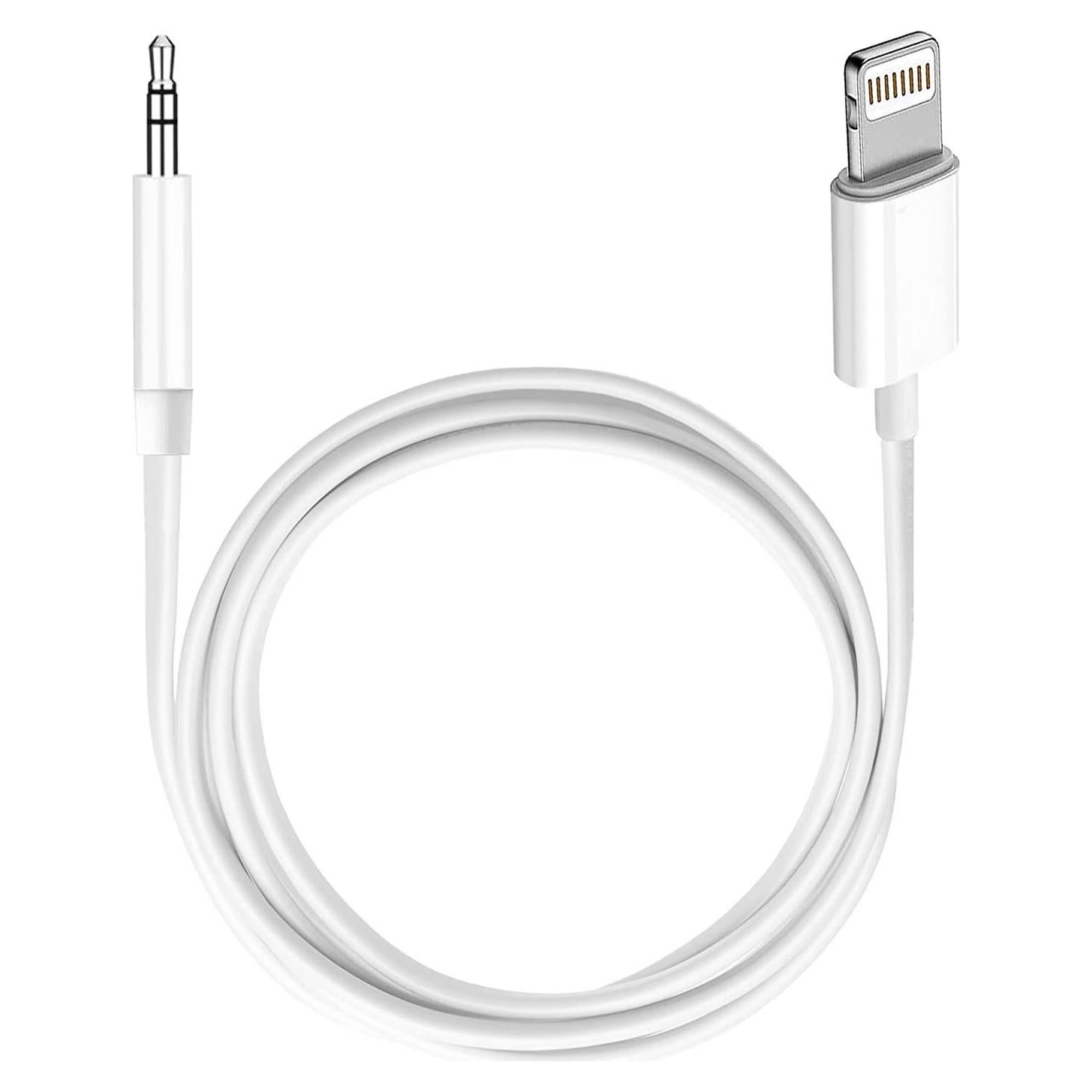 Cable AUX Apple MFi Lightning a 3,5 mm 1,01 m Blanco