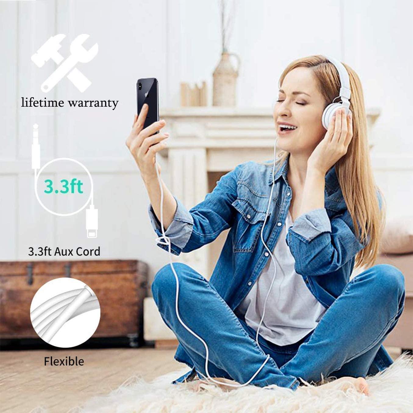 Cable AUX Apple MFi Lightning a 3,5 mm 1,01 m Blanco