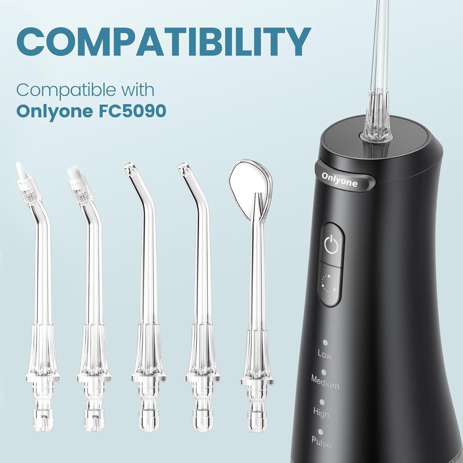 Cabezas de Repuesto Onlyone Water Flosser FC5090 - 5 Piezas