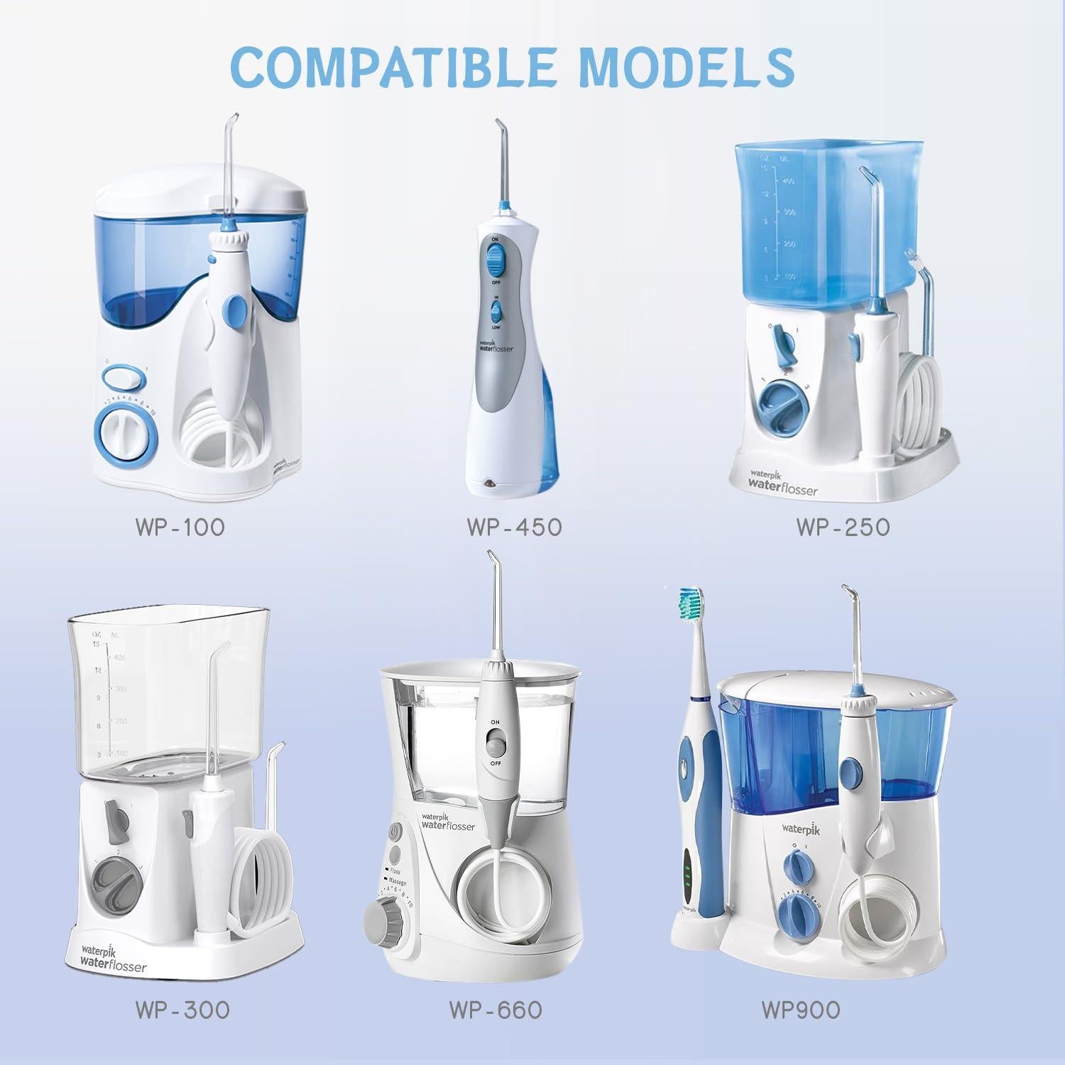 Puntas Limpiadoras de Lengua BOEEA para Irrigador Waterpik - 3 Pcs