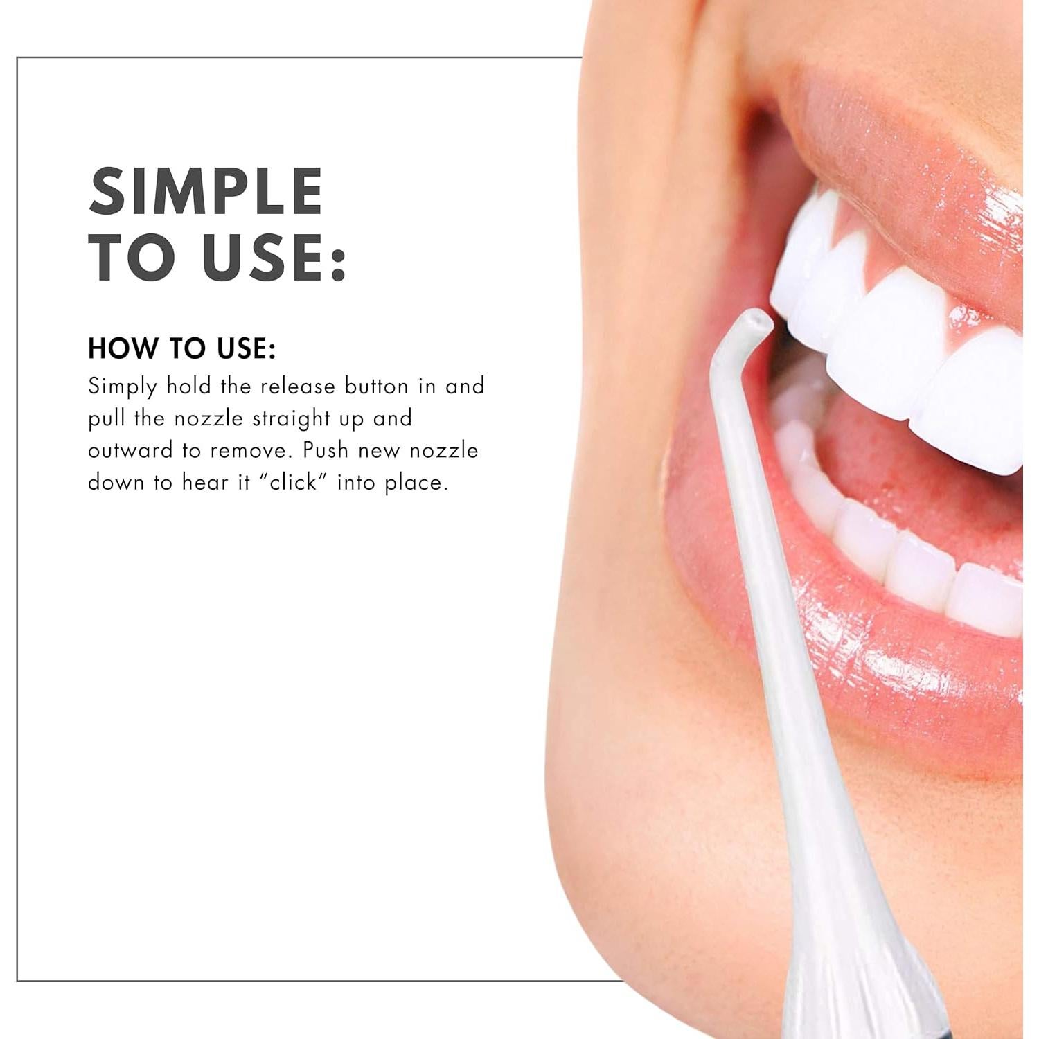 Paquete de 4 Puntas de Reemplazo ToiletTree para Irrigador Oral