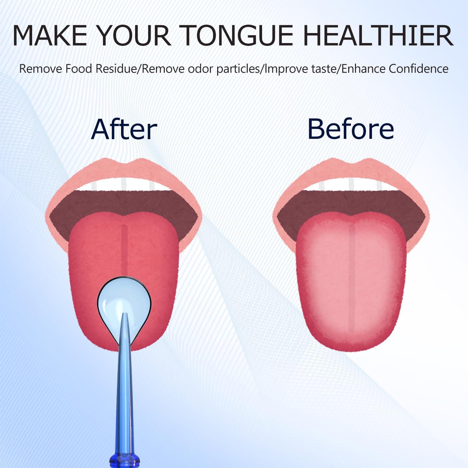 Puntas de limpiador de lengua Cordro para Waterpik - 3 PCS