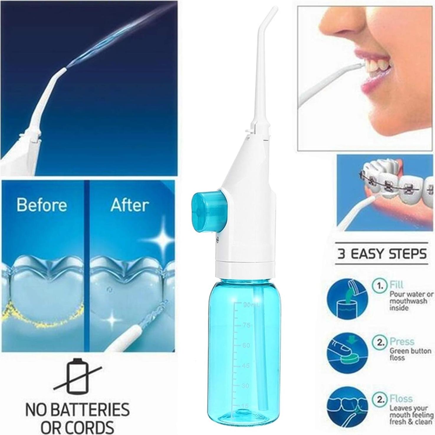 Irrigador Oral Portátil LM BODYCARE con 5 Boquillas 17cm