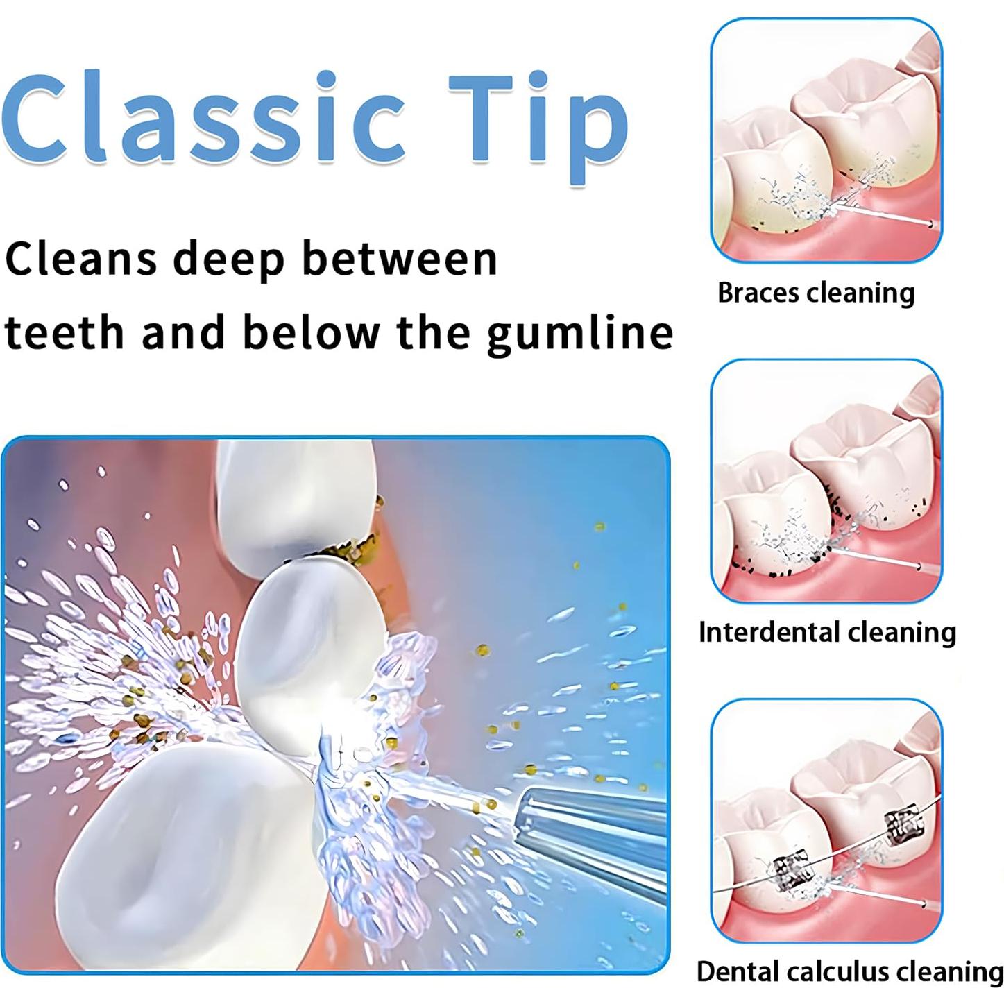 Cabezas de Repuesto Waterpik - 2 Puntas Clásicas para Irrigador Dental