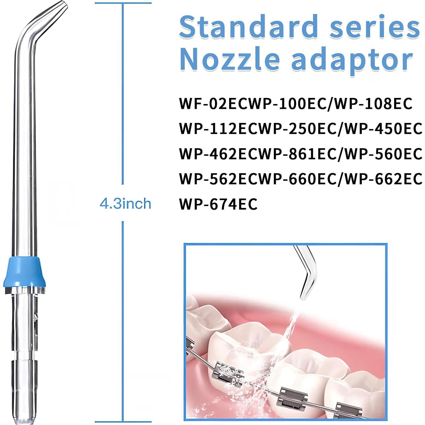 Cabezas de Repuesto Waterpik - 2 Puntas Clásicas para Irrigador Dental