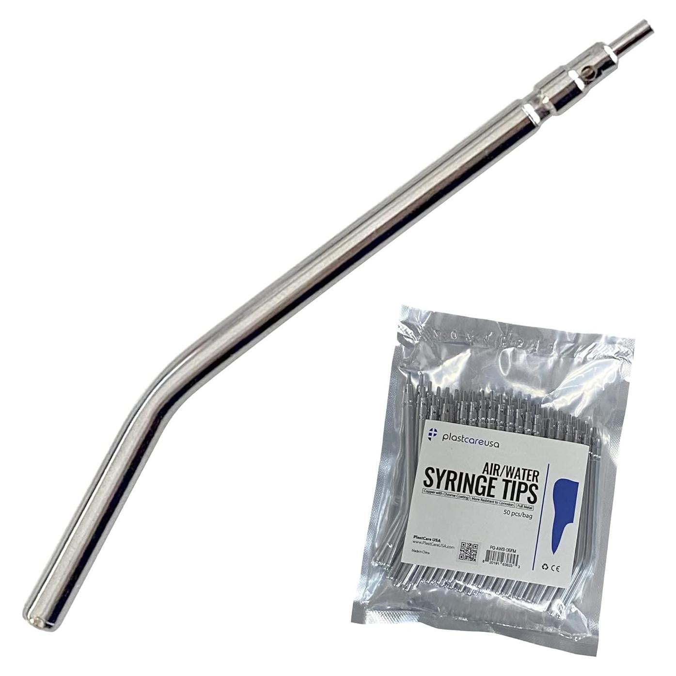 Puntas de Jeringa de Aire y Agua Metal PlastCare 25 Unidades