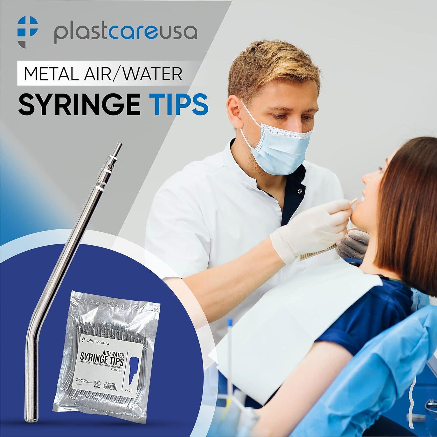 Puntas de Jeringa de Aire y Agua Metal PlastCare 25 Unidades