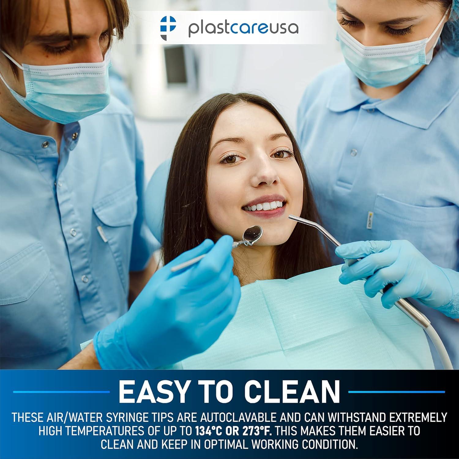 Puntas de Jeringa de Aire y Agua Metal PlastCare 25 Unidades