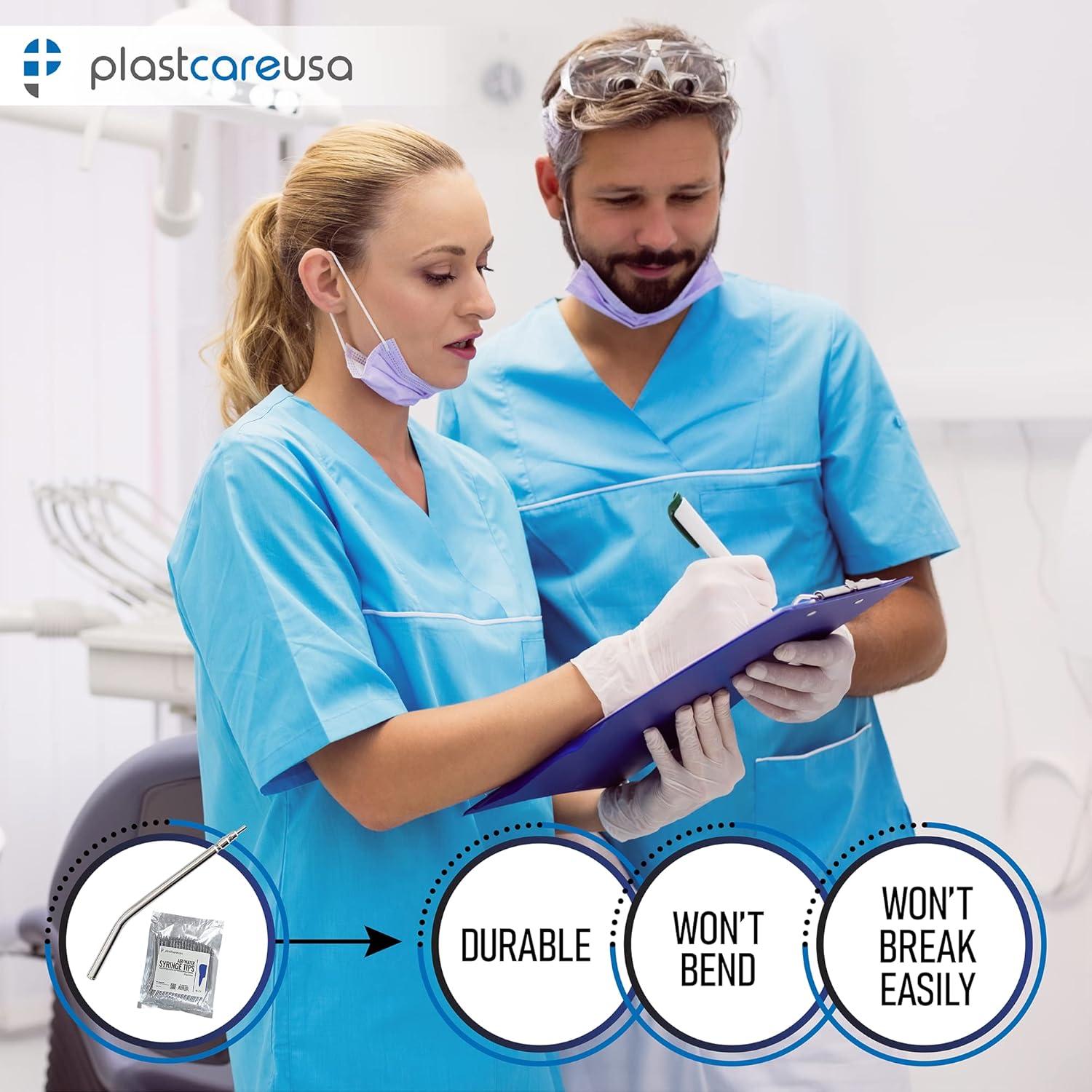 Puntas de Jeringa de Aire y Agua Metal PlastCare 25 Unidades