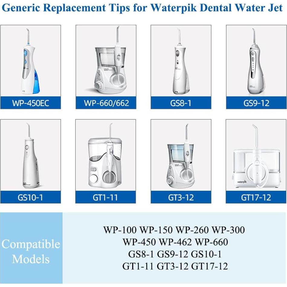 Consejos de cepillo de dientes PAI4LEISI TB100E - Reemplazo para Waterpik