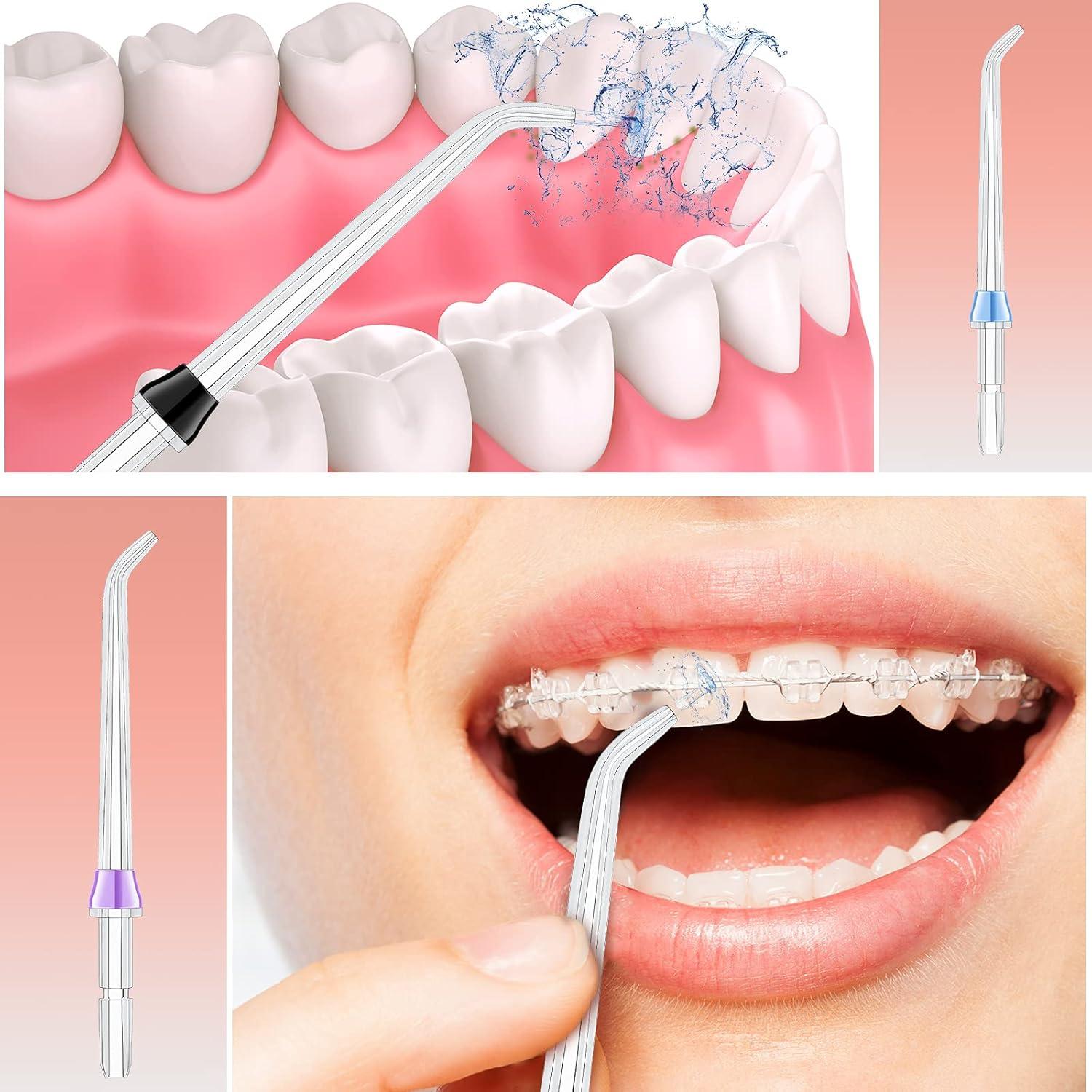 8 Puntas de Reemplazo para Flosser Nuanchu - Clásicas