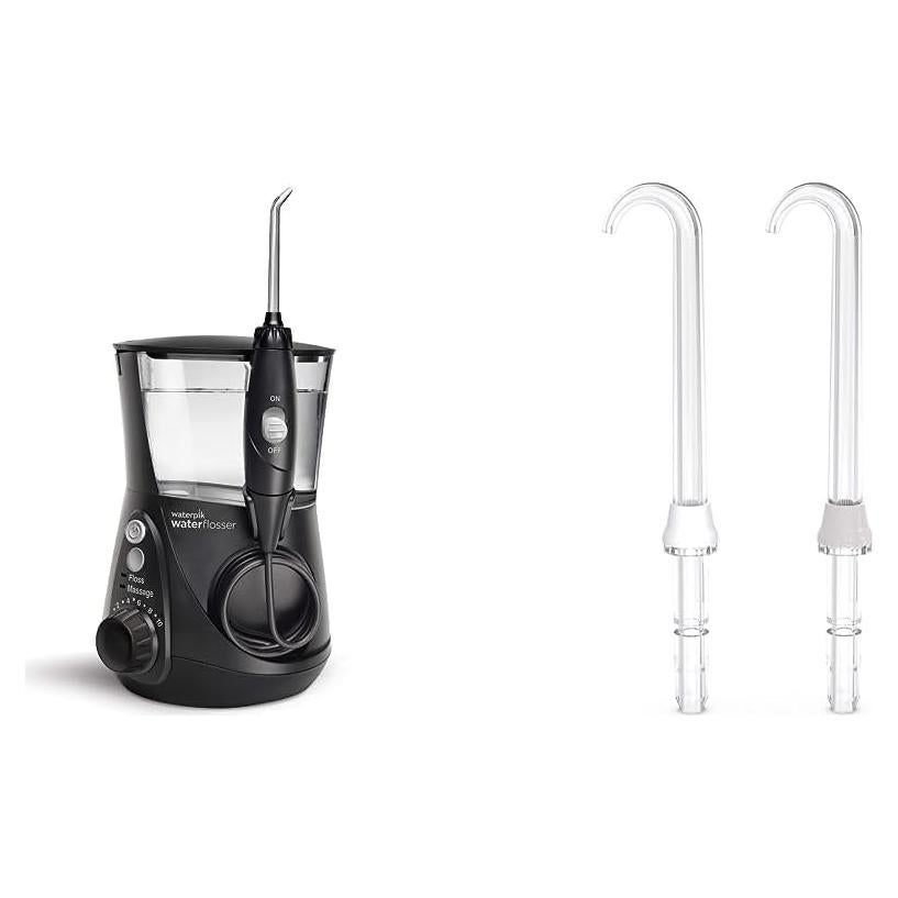Hilo Dental Eléctrico Waterpik Aquarius Negro + Puntas DT-100E