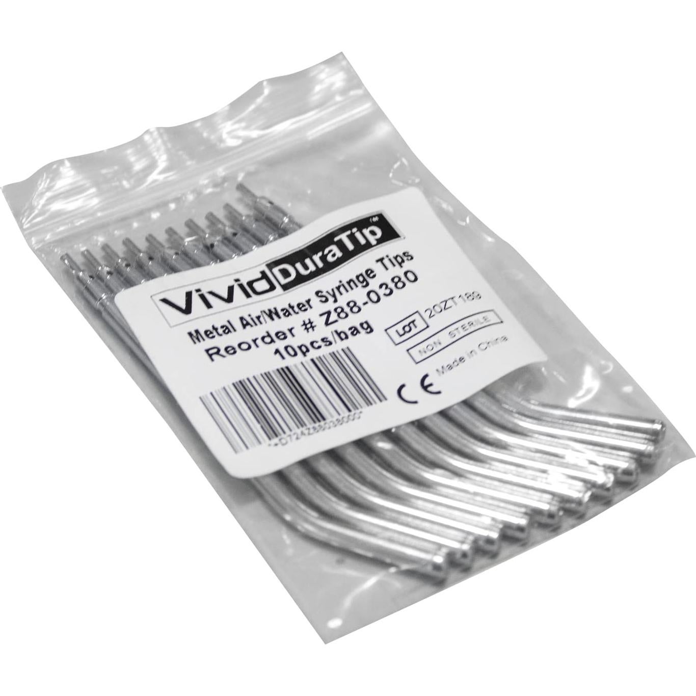 Puntas de Jeringa de Aire y Agua Metálicas Pearson Dental - Paquete de 10