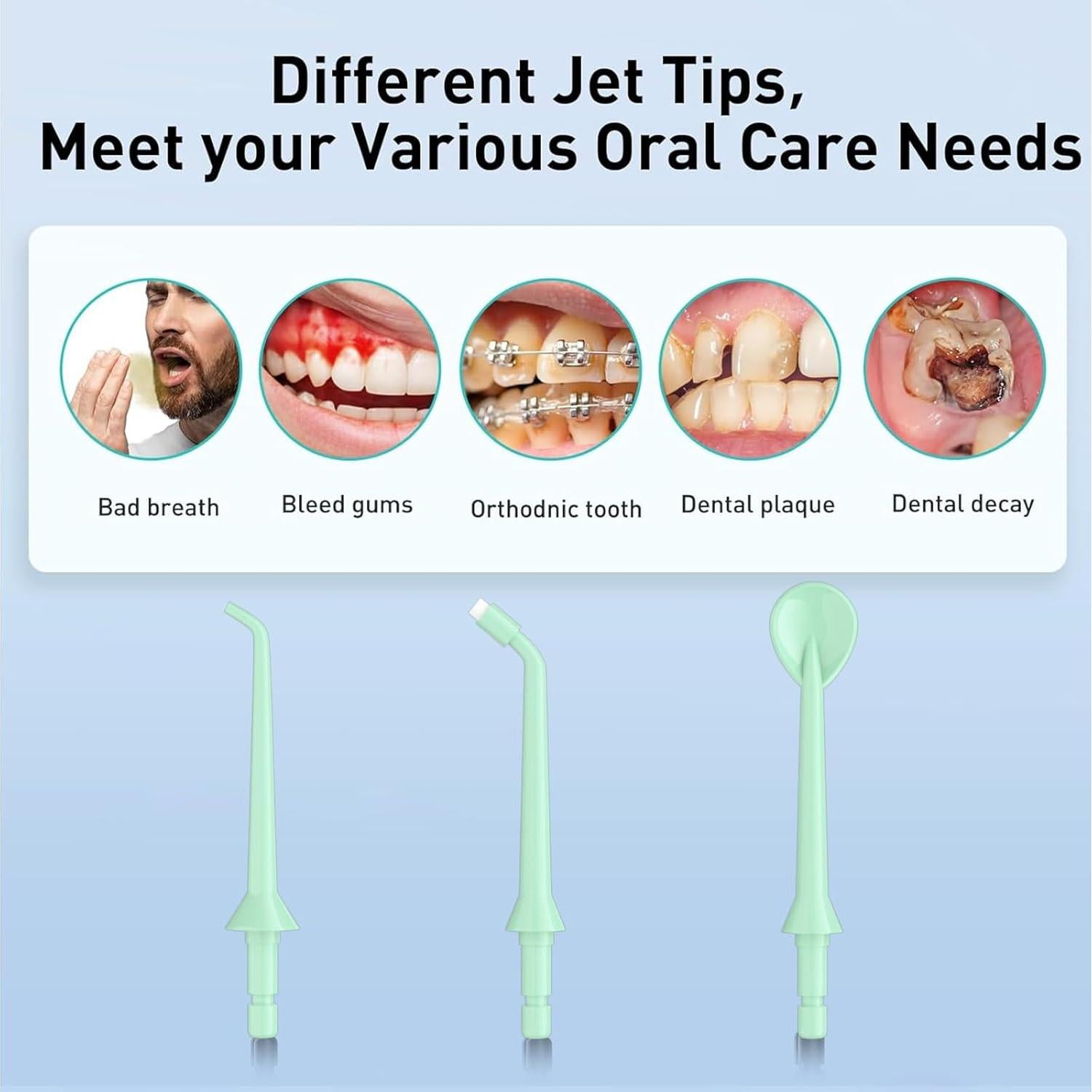 Irrigador Dental Portátil Inalámbrico Taizhou C1 320ml IPX7