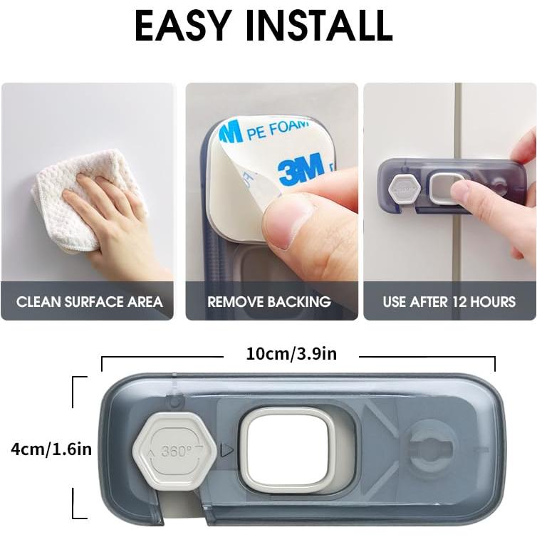 Cerraduras de Seguridad para Refrigerador QYESWHSR - 5 Paquete