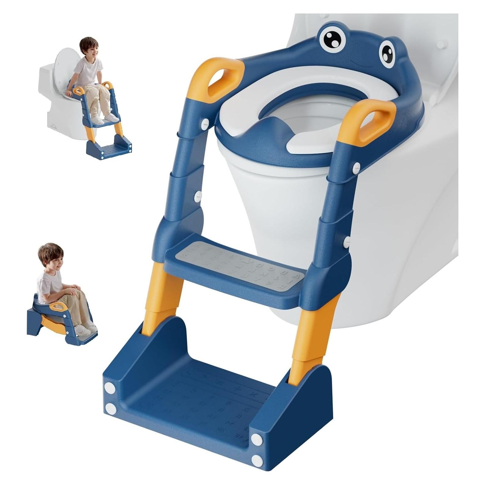 Asiento de Entrenamiento para Baño ROUTTOON Azul 2 en 1