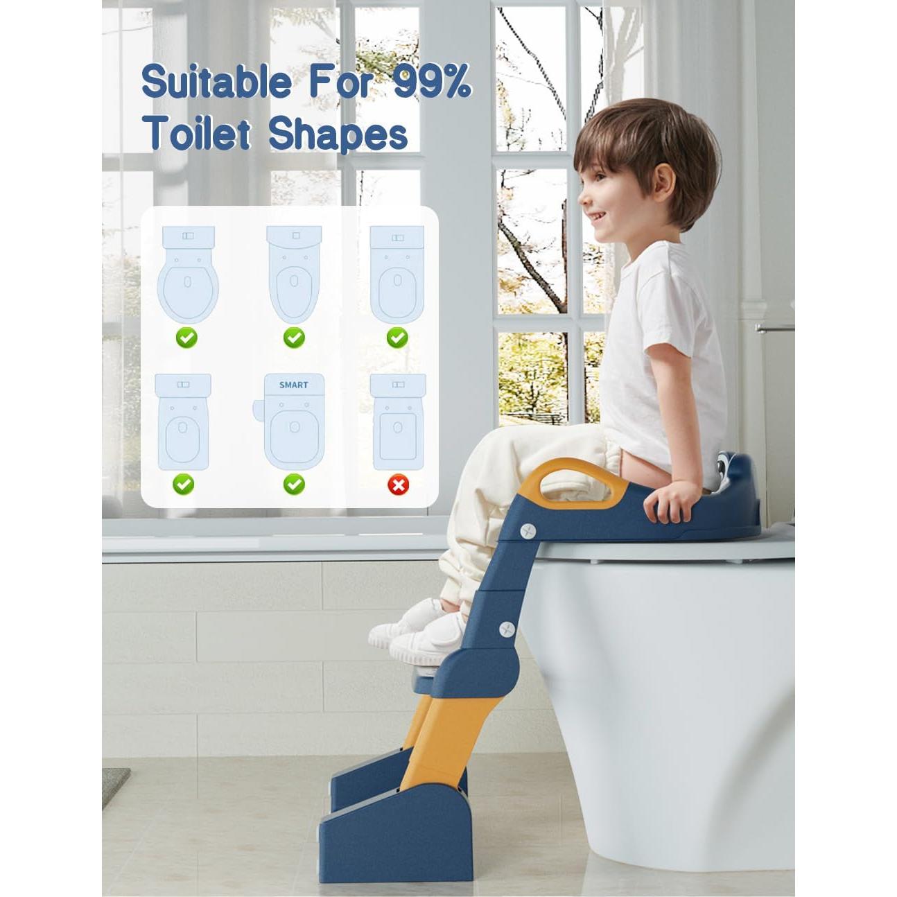 Asiento de Entrenamiento para Baño ROUTTOON Azul 2 en 1