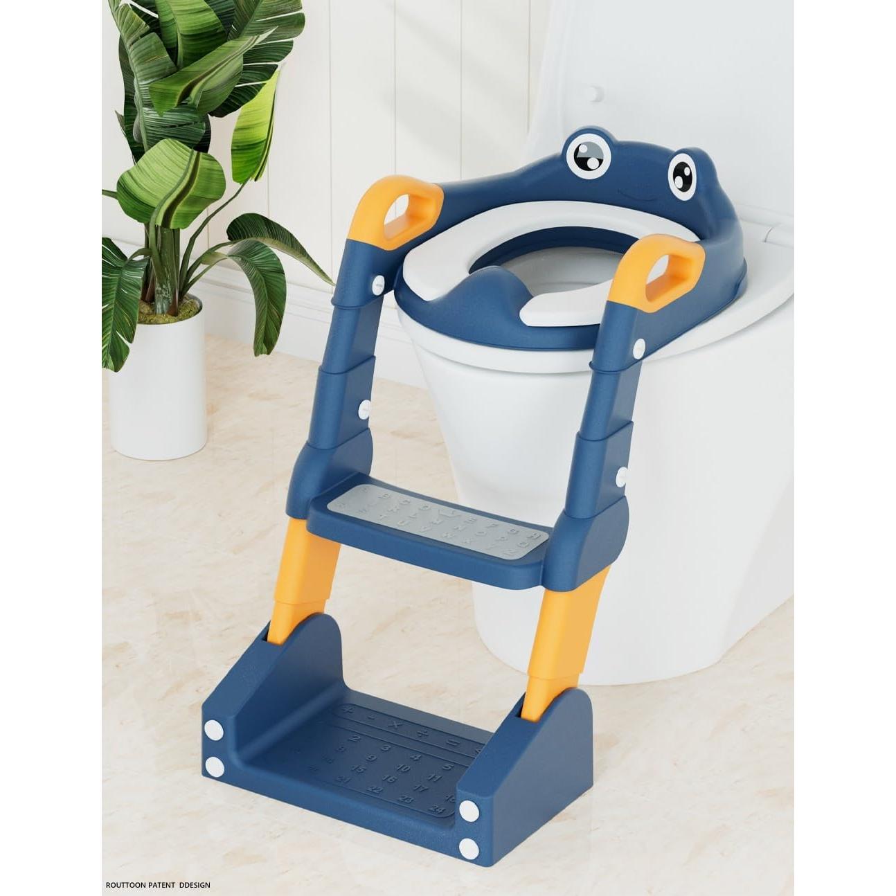 Asiento de Entrenamiento para Baño ROUTTOON Azul 2 en 1