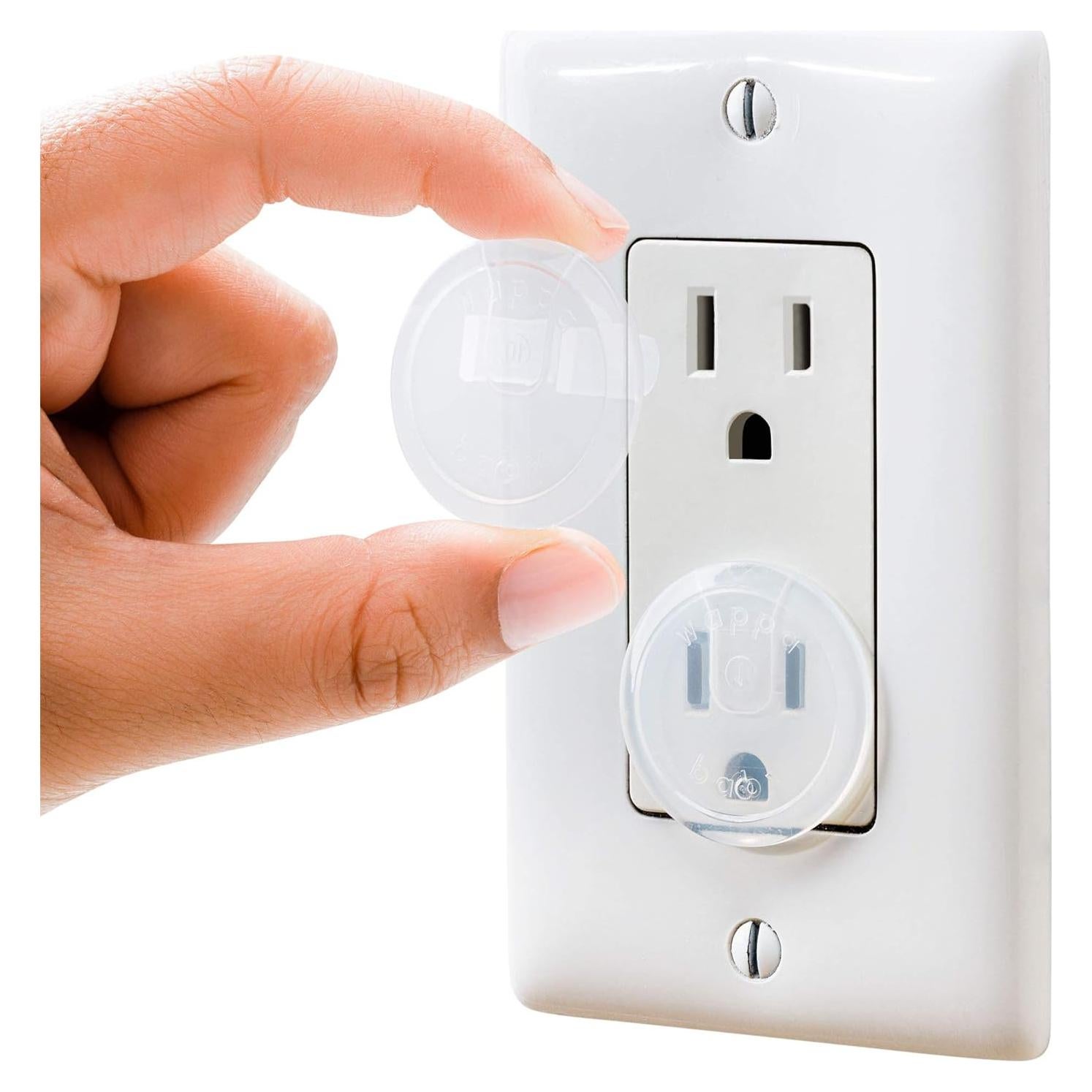 Cubiertas de Enchufe Transparentes Wappa Baby - Paquete de 32