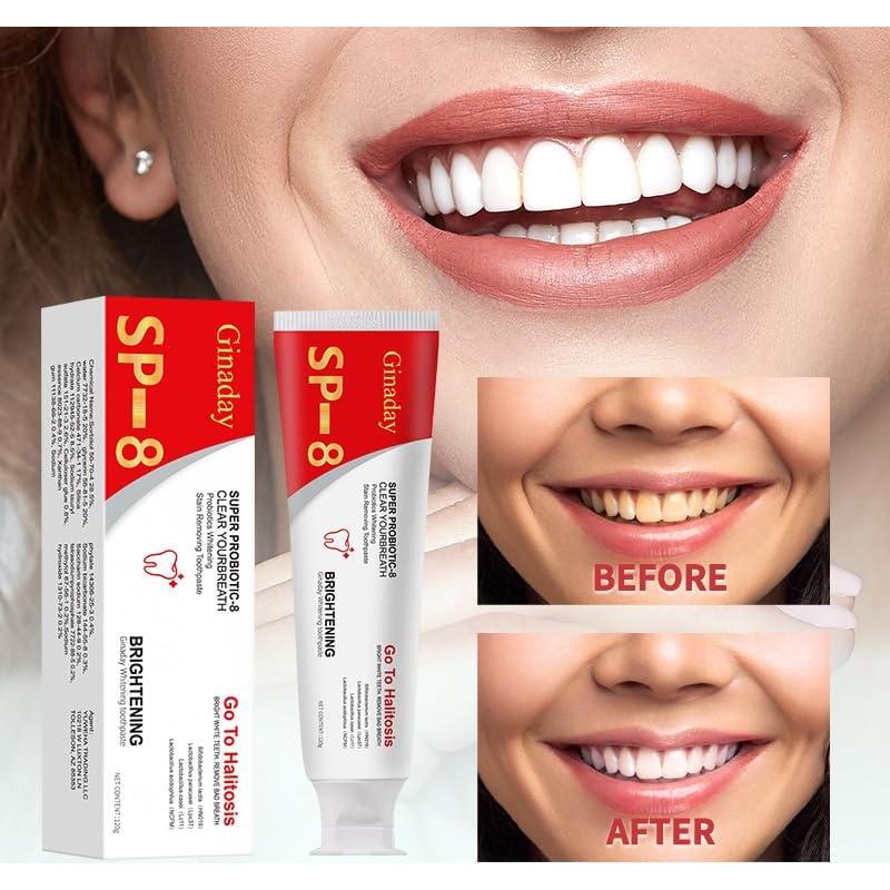 Pasta de Dientes Blanqueadora Probiotica SP-8 120g - Identicalven