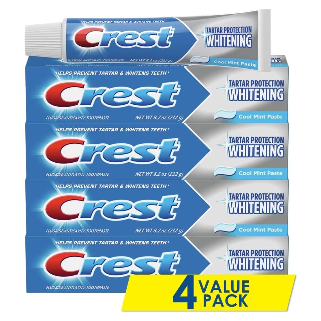 Pasta de Dientes Crest Blanqueadora Menta 4 x 235 g