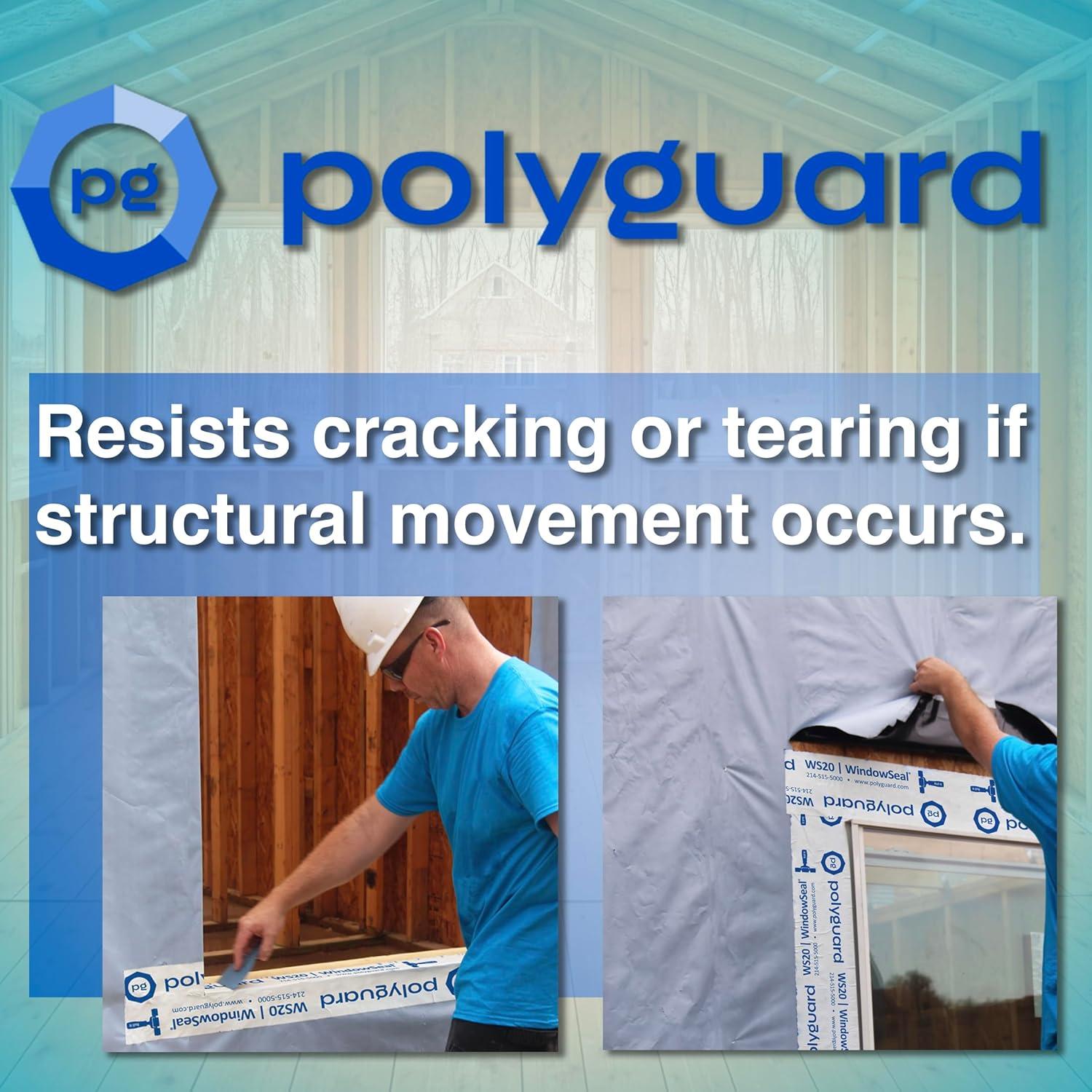 Cinta de Sellado Impermeable Polyguard 10.16cm x 30.48m