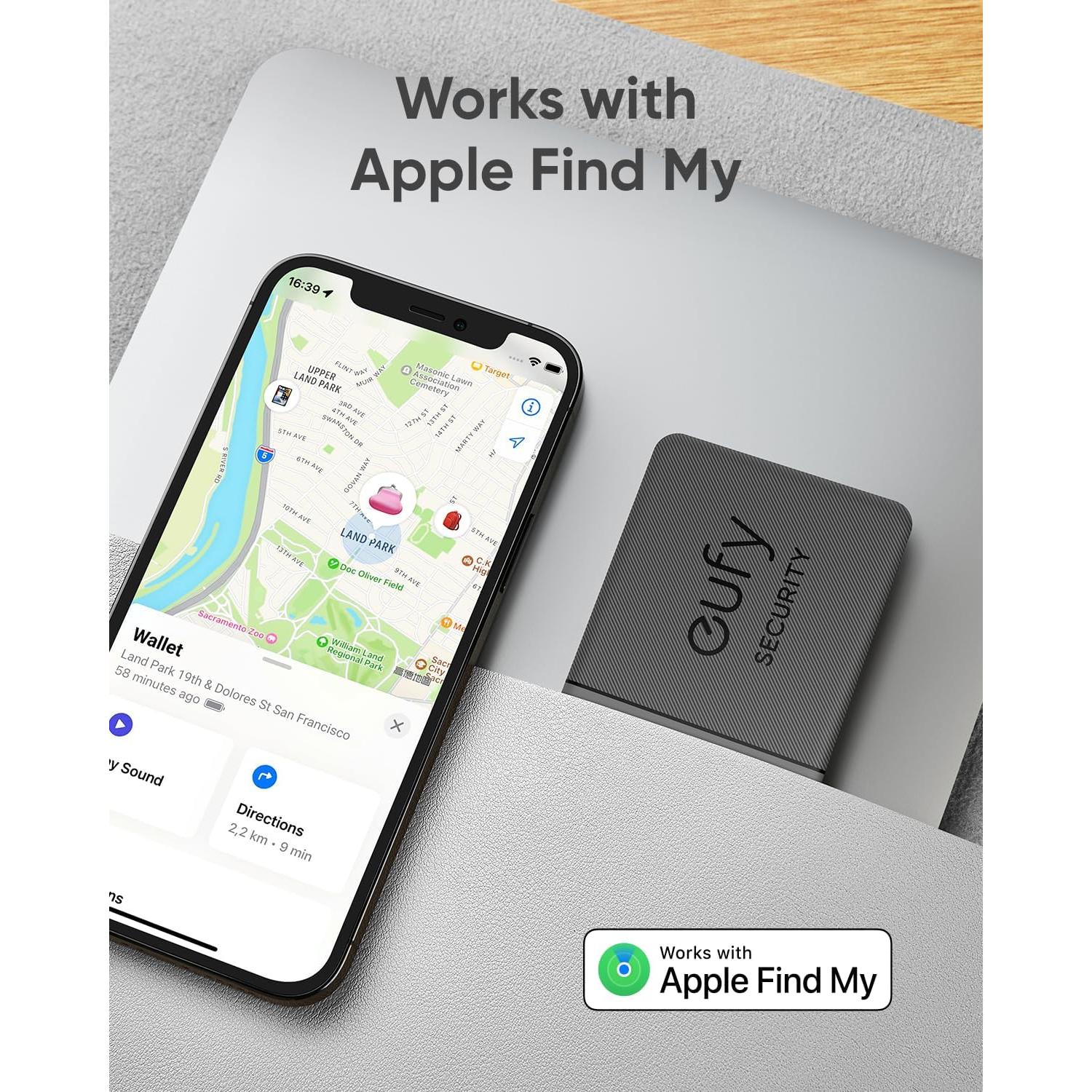 Rastreador Bluetooth Eufy SmartTrack Card E30 Negro