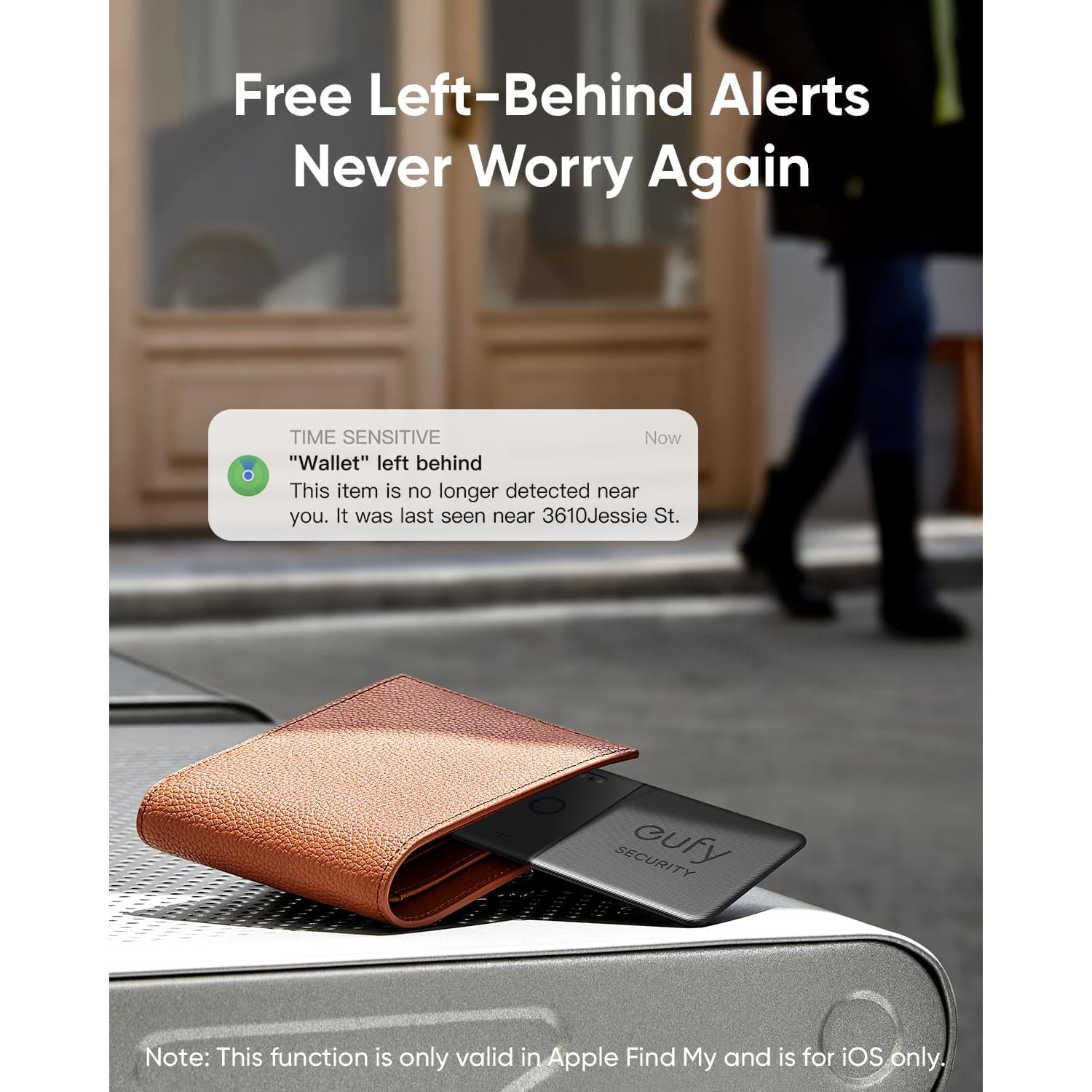 Rastreador Bluetooth Eufy SmartTrack Card E30 Negro