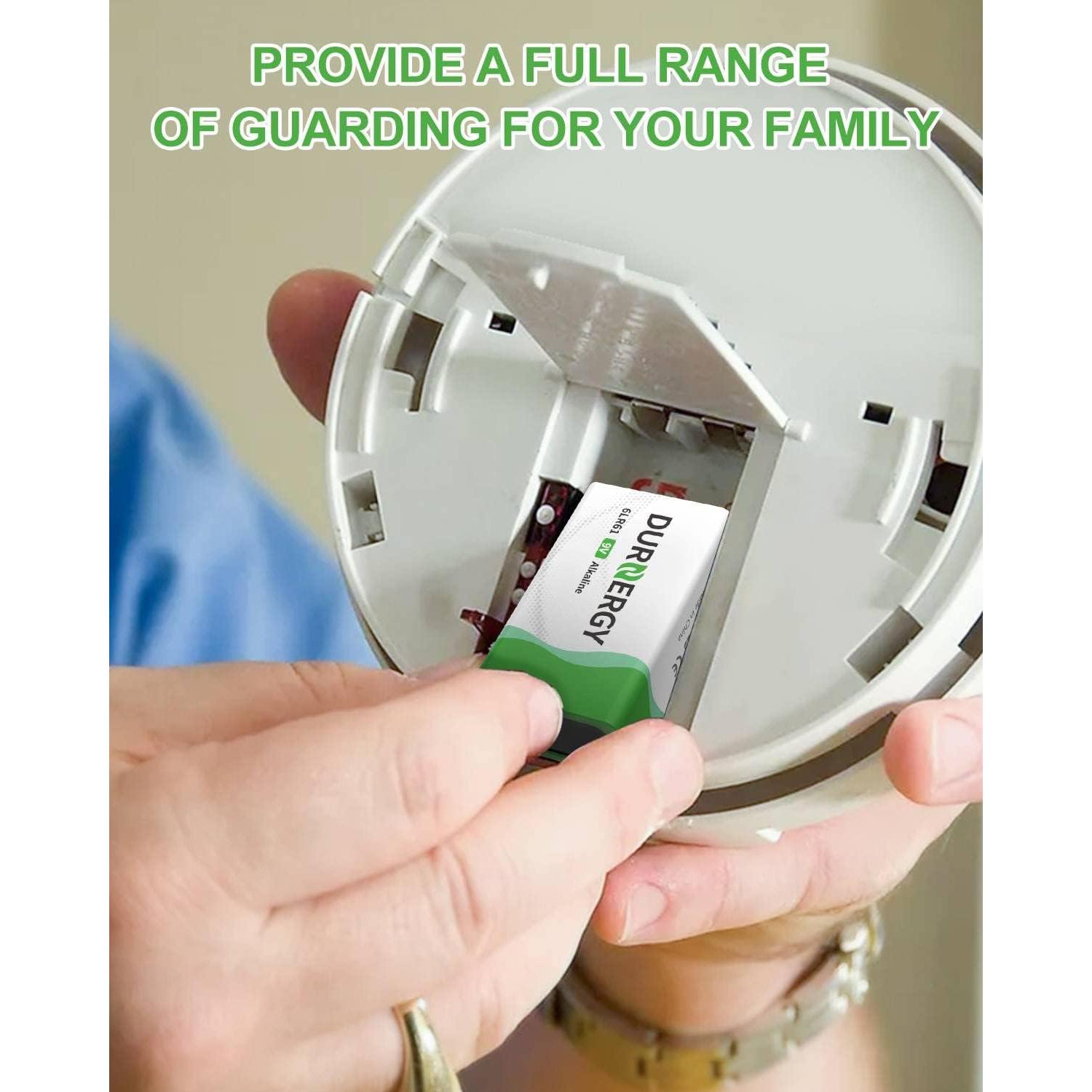 Baterías Alcalinas 9V DURNERGY - Paquete de 8 Unidades