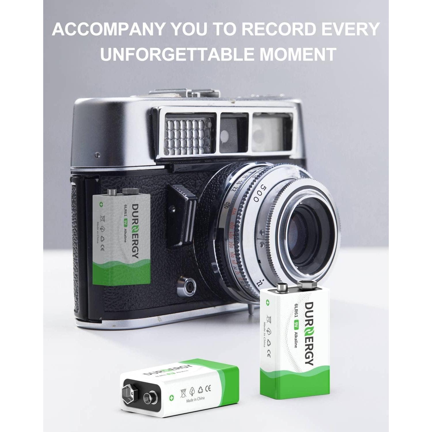 Baterías Alcalinas 9V DURNERGY - Paquete de 8 Unidades