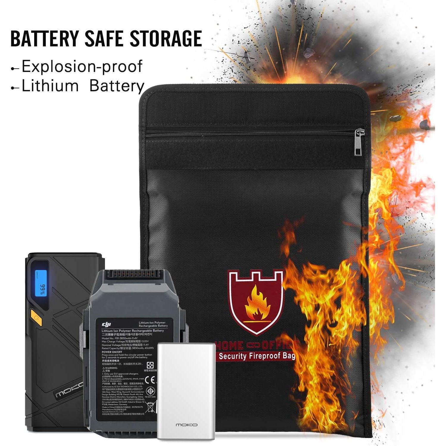 Bolsa a Prueba de Fuego MoKo 38x28cm Resistente al Agua