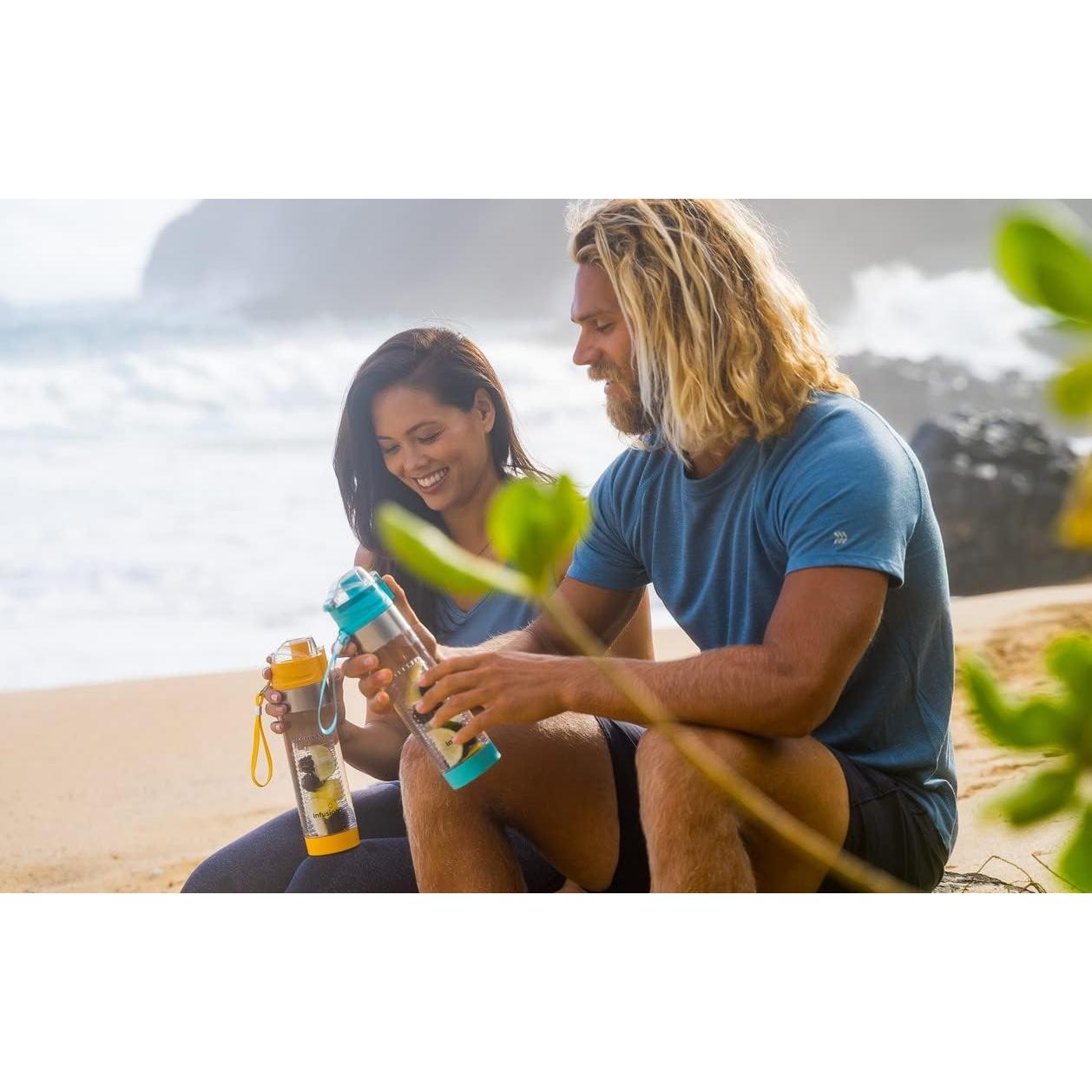 Botella Infusora de Frutas Infusion Pro 24 oz Teal