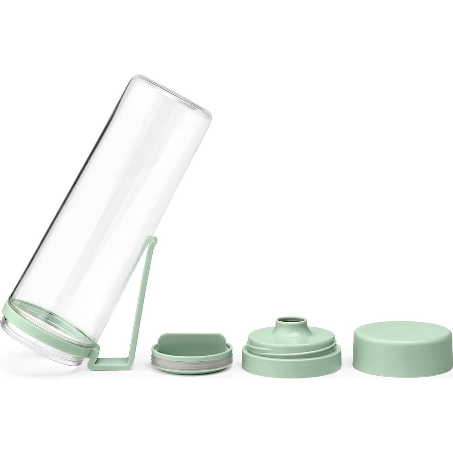 Botella de Agua Brabantia Make & Take 500 ml Verde Jade con Filtro