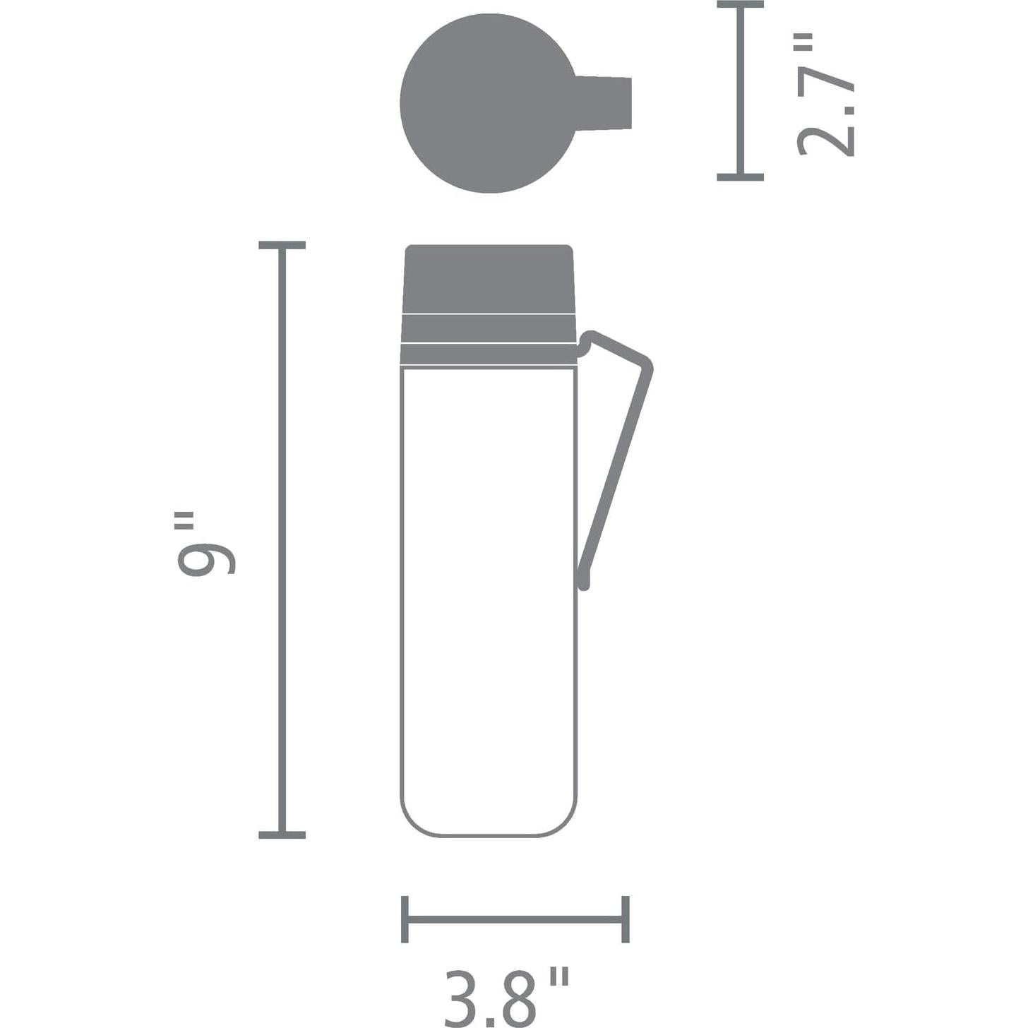 Botella de Agua Brabantia Make & Take 500 ml Verde Jade con Filtro