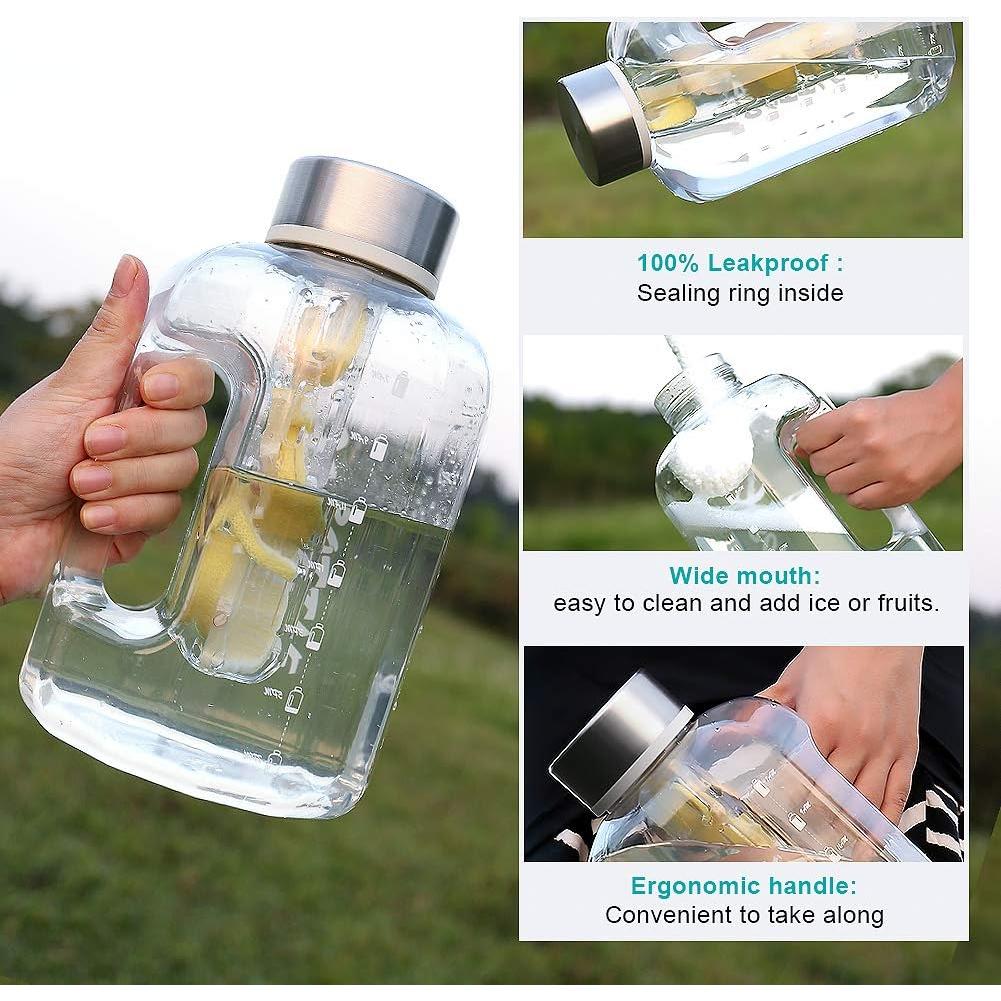 Botella de Agua Deportiva XBOTTLE 2.5L con Infusor y A Prueba de Fugas