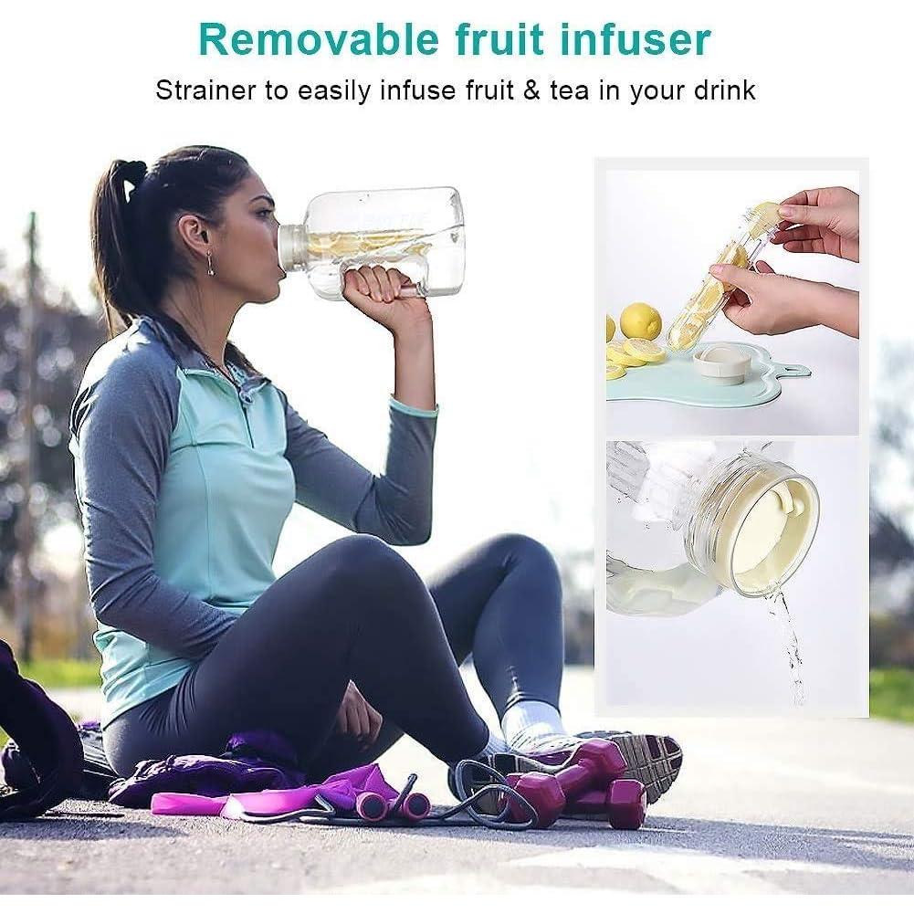 Botella de Agua Deportiva XBOTTLE 2.5L con Infusor y A Prueba de Fugas