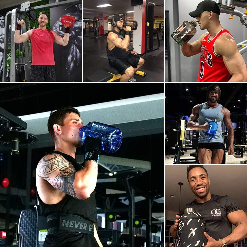 Botella de Agua Deportiva XBOTTLE 2.5L con Infusor y A Prueba de Fugas