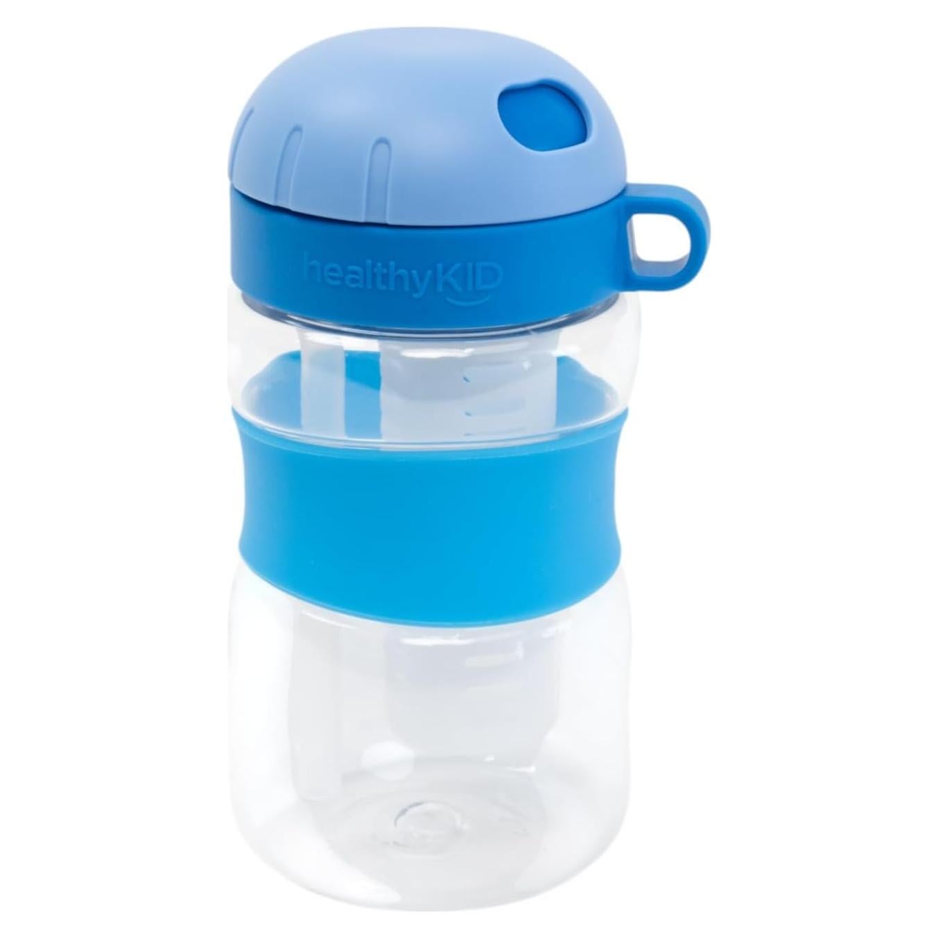 Botella de Agua Infusora de Frutas Niños 300ml Azul Tritan