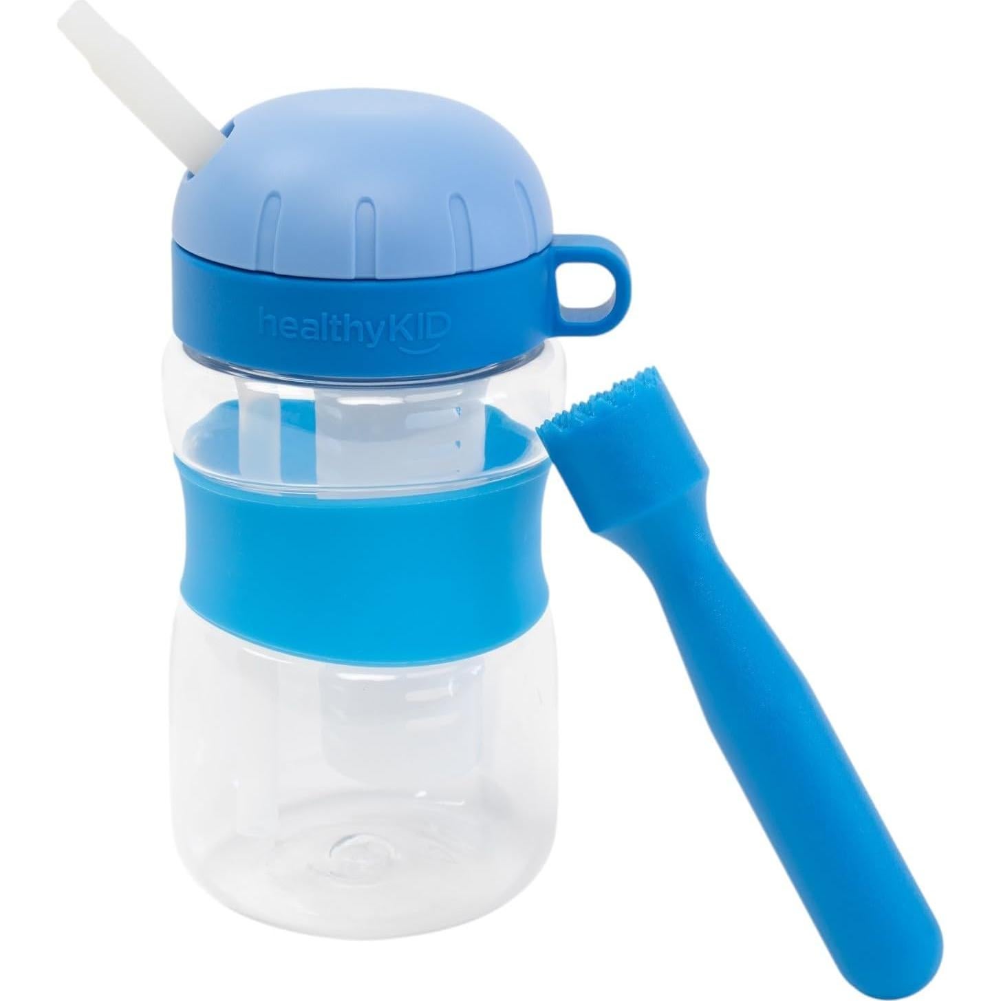 Botella de Agua Infusora de Frutas Niños 300ml Azul Tritan