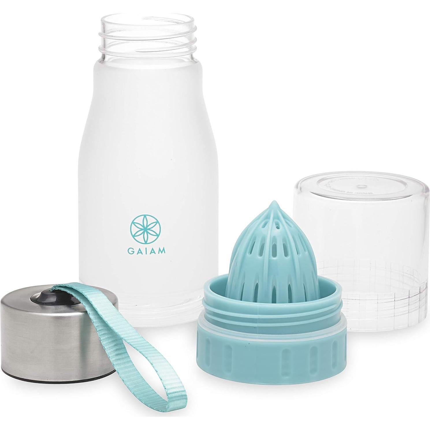 Botella de Agua con Infusor de Frutas Gaiam 0.65L Libre de BPA