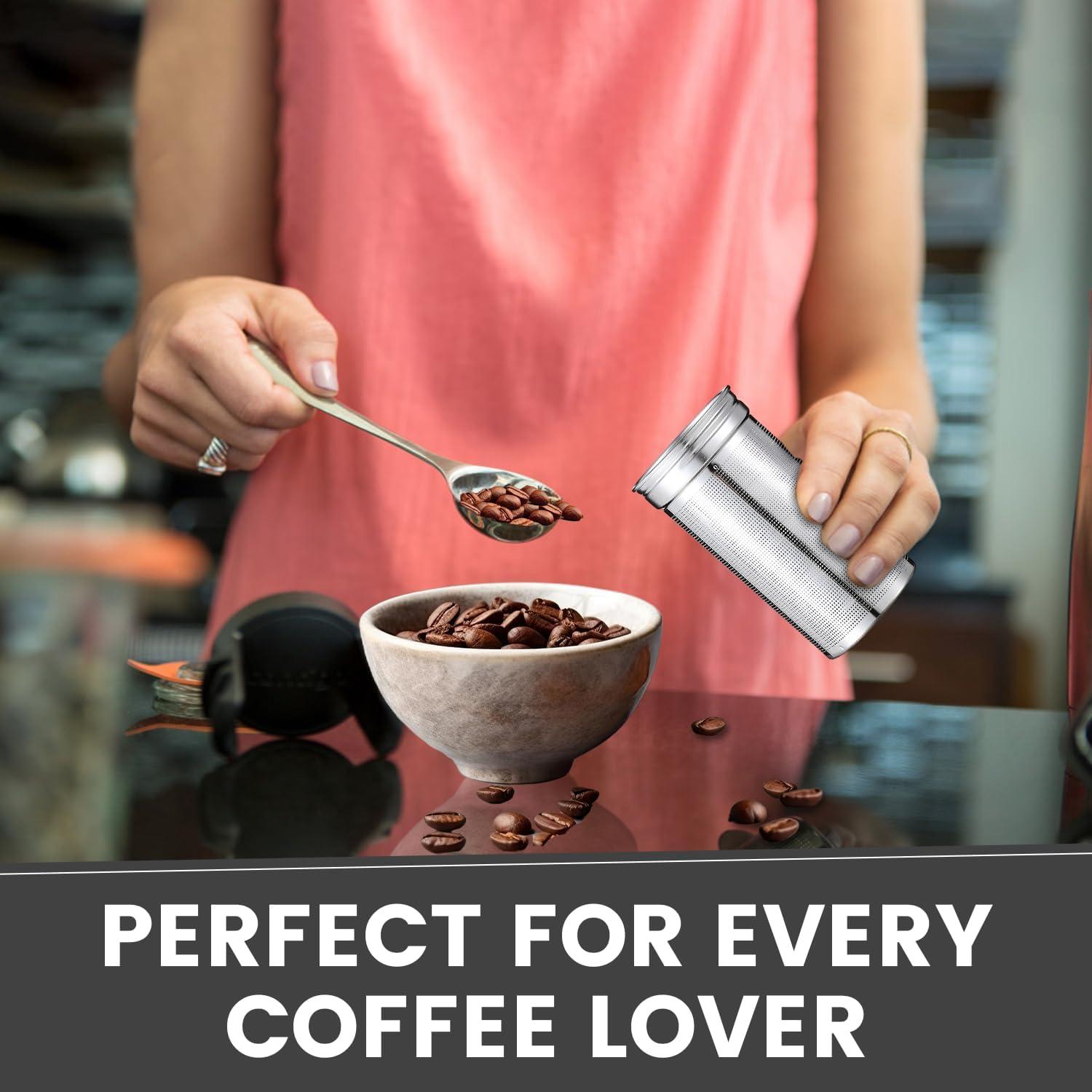 Infusor de Té de Acero Inoxidable Lexlion - Reutilizable y Portátil