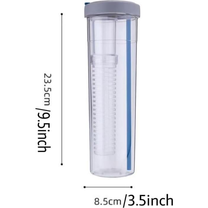 Botella de Agua Deportiva LFRNZS 0.86L con Infusor y Pajita