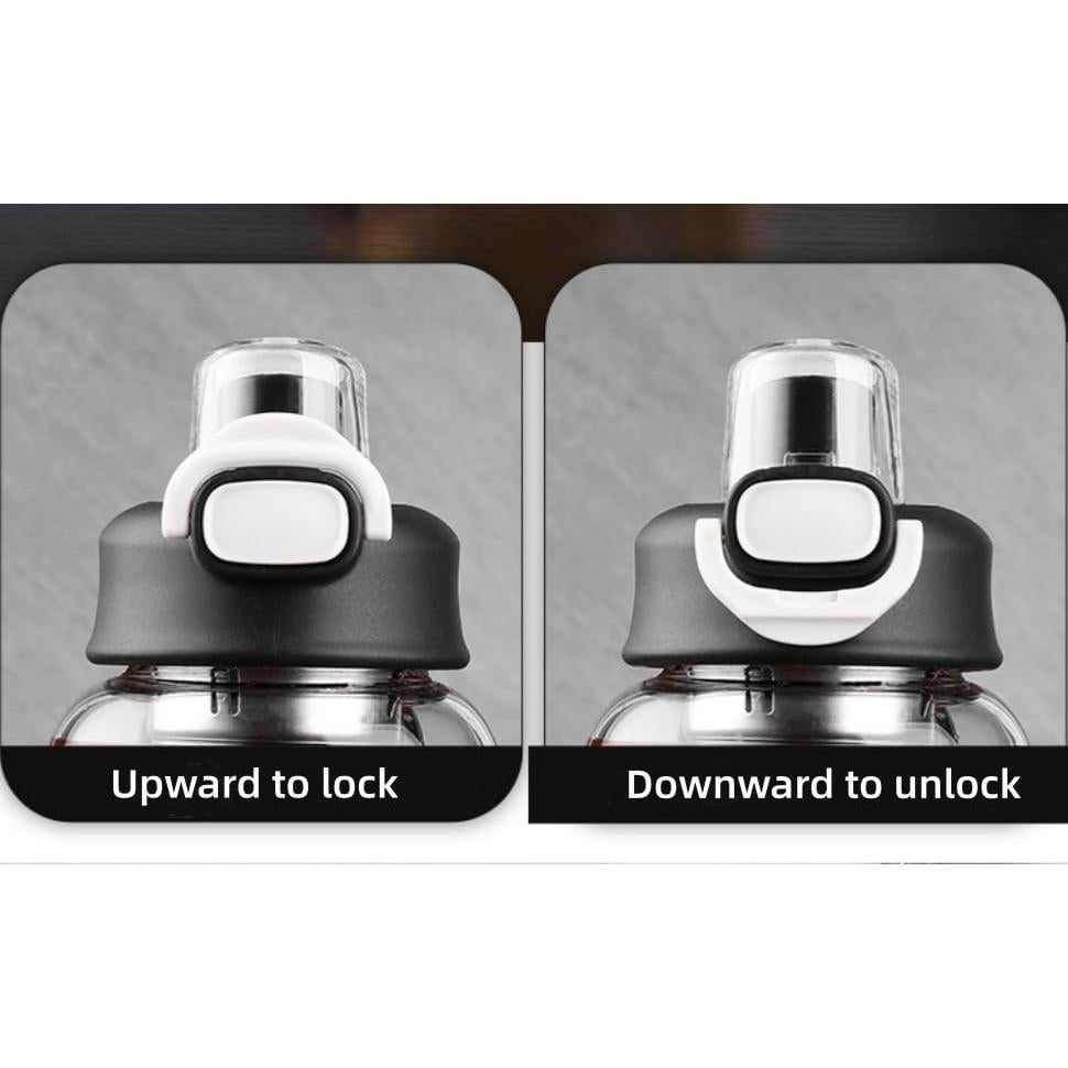 Botella Infusora de Té HOYUANSU 1500ML Vidrio Borosilicatado