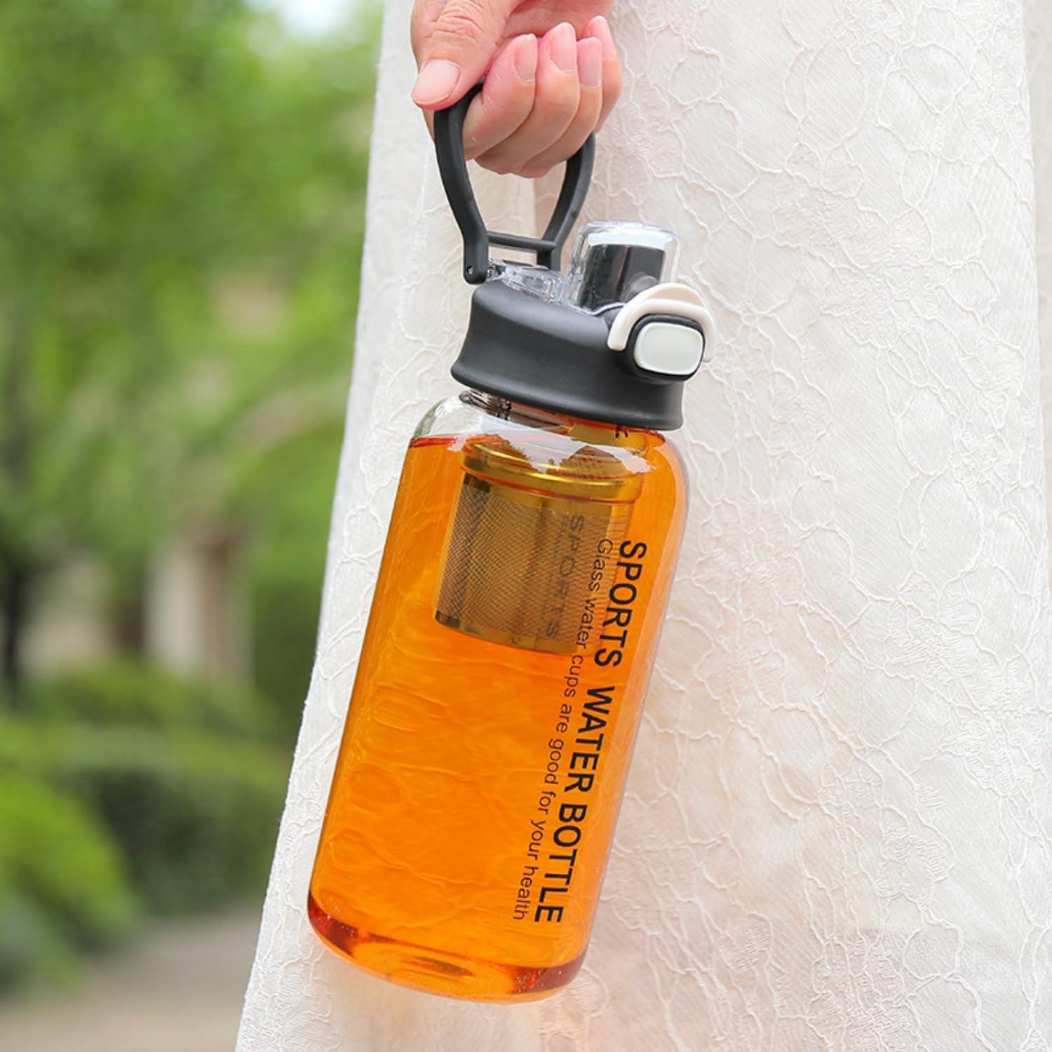 Botella Infusora de Té HOYUANSU 1500ML Vidrio Borosilicatado