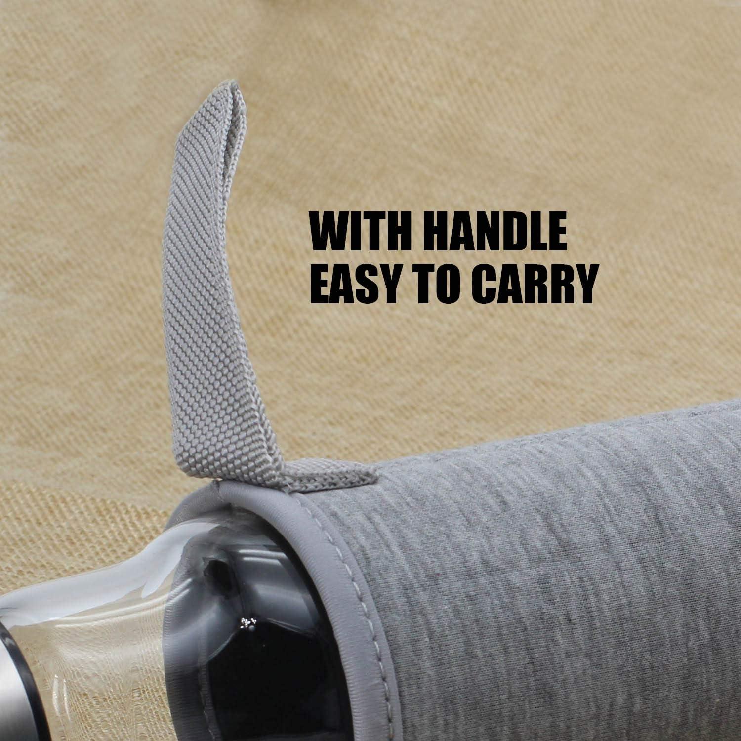 Botella de Agua de Vidrio Borosilicato TOPOKO 0.55L con Infusor